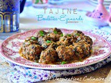 Tajine de boulettes viande hachée épinards