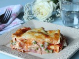 Lasagnes aux Fromages de Savoie, Jambon de Pays et Petits-Pois