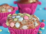 Muffins au Cacao Amer et aux Smarties (un peu Allégés)