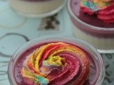 Pannacotta Vanille, Fruits Rouges et Topping Rainbow