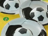 Petits Gâteaux Ballons de Foot France/Brésil