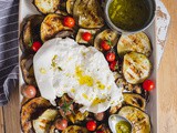 Aubergine grillée à l’huile d’olive et buratta