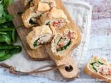 Baguette farcie au fromage et tomate confite