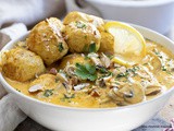 Boulette de poulet au curry et lait de coco