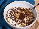 Bowl cake banane coeur chocolat noisette