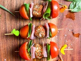 Brochette de chèvre frais et tomate cerise