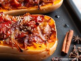 Butternut farci aux oignons et tomates