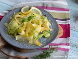 Carpaccio de courgette au citron