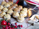 Choux apéritif pour Noel au fromage frais