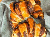 Croissant à la pâte à tartiner au chocolat