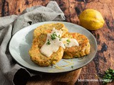 Croquette de saumon et brocolis sauce citron