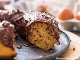 Donut géant sans lait et glaçage au chocolat