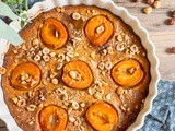 Gâteau aux abricots amande et noisette
