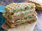 Gaufre au bacon et chou frise