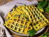 Gaufre épinard et chèvre