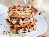 Gaufre salée au panais et roquefort