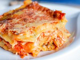 Lasagne de poulet et légumes sans lait