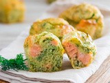 Mini cake au saumon et courgette