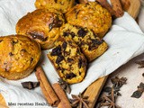 Muffin à la patate douce et chocolat