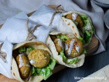 Naan aux croquettes de lentilles