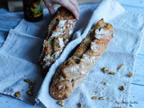Pain aux noix sans pétrissage à la bière