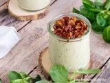 Panna cotta salée aux fèves et au chèvre