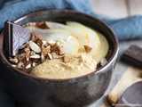 Porridge au chocolat et beurre de cacahuète