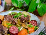 Pot-au-feu au plat de côte et diot