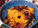 Poulet mijoté aux abricots séchés et cranberries au miel