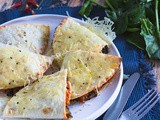 Quesadillas aux épinards et poulet