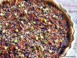 Quiche de chou-rouge et carottes au curry