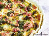 Quiche feuilletée légère mozzarella et brocolis