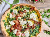 Quiche wrap aux épinards et chèvre frais