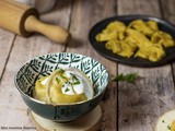 Raviole maison au poulet fromage