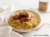 Risotto au poireau et parmesan avec son poulet laqué