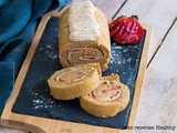 Roulé à la fraise et crème de vanille