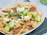 Salade de pâte au concombre et thon fumé