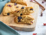 Scone aux cranberries vegan