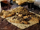 Scone sablé au chocolat et grenade