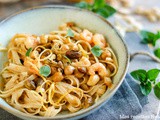 Tagliatelle thai aux crevettes et lait de coco