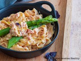 Tagliatelles aux asperges et parmesan