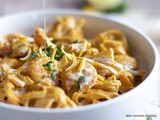 Tagliatelles thaï aux crevettes et citron