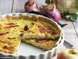 Tarte au poireau fromage et speck