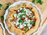 Tarte aux petits pois et feta