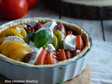 Tarte aux tomates et oignon au chèvre