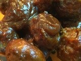 Apple Butter Meatballs