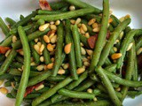 Bacon Green Beans With Pine Nuts