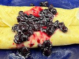 Blueberry Lemon Ricotta Crepes