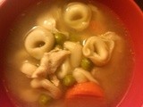 Chicken Cheese Tortellini Soup