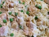 Creamy Chicken Orzo Hotdish